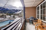Patio views from this River Run Village 2 bedroom, request a view at booking